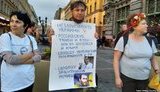 Антиімперські й антивоєнні пікети на підтримку України відбулись у Санкт-Петербурзі