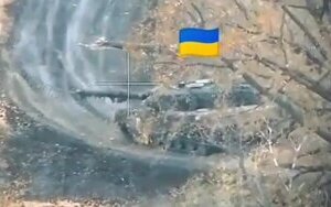 German leopard with Ukrainian crew near Kurakhove