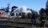 пожар спасатели пожарные нефтебаза