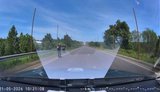 Russian FPV drone targets police car in Kharkiv