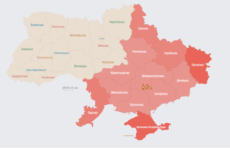 Повітряна тривога в Україні