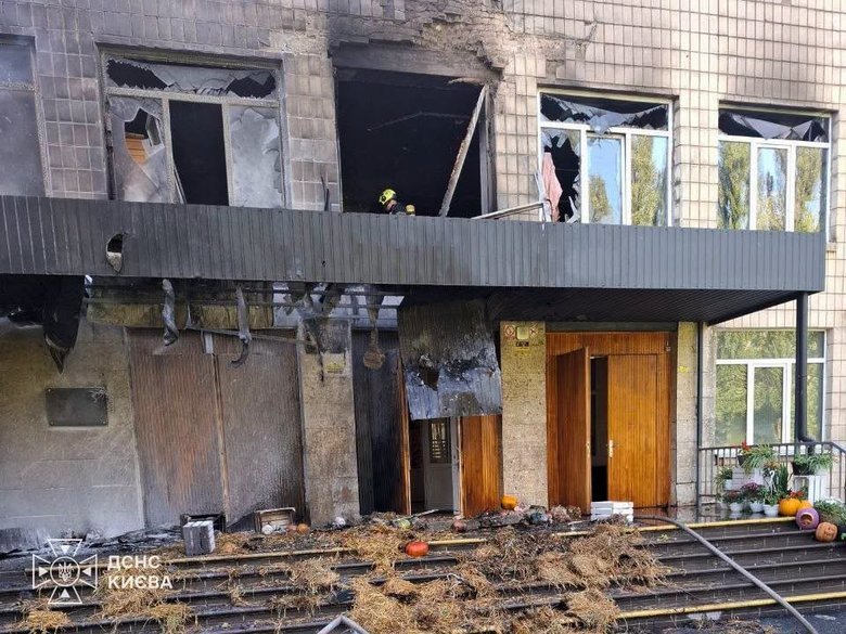 пошкоджено школу в Києві