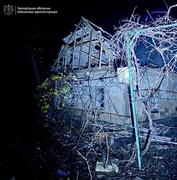 Атака России на Запорожье 30 октября