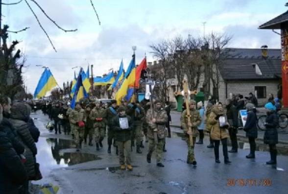 С погибшим в зоне АТО воином батальона имени генерала Кульчицкого Мирославом Сливкой простились на Хмельнитчине 01