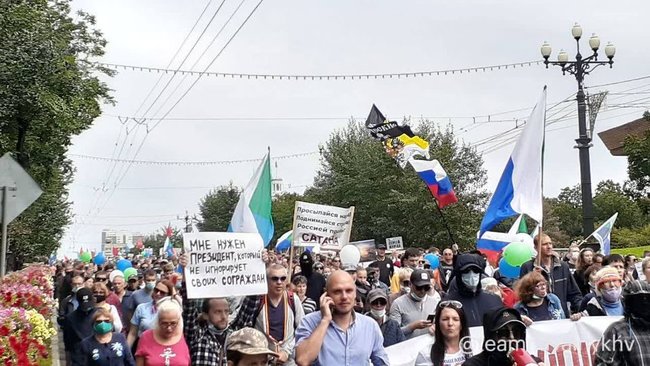 Путін, випий чаю, Хабаровськ пригощає! - на Далекому Сході РФ протести 50-й день поспіль 05