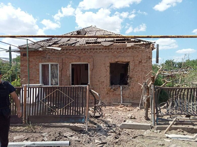 Consequences of enemy shelling of city of Orihiv in Zaporizhia region 05
