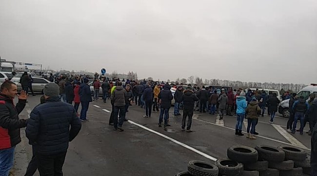 Новые протесты евробляхеров: заблокирован ряд пунктов пропуска на границе, горят шины 06