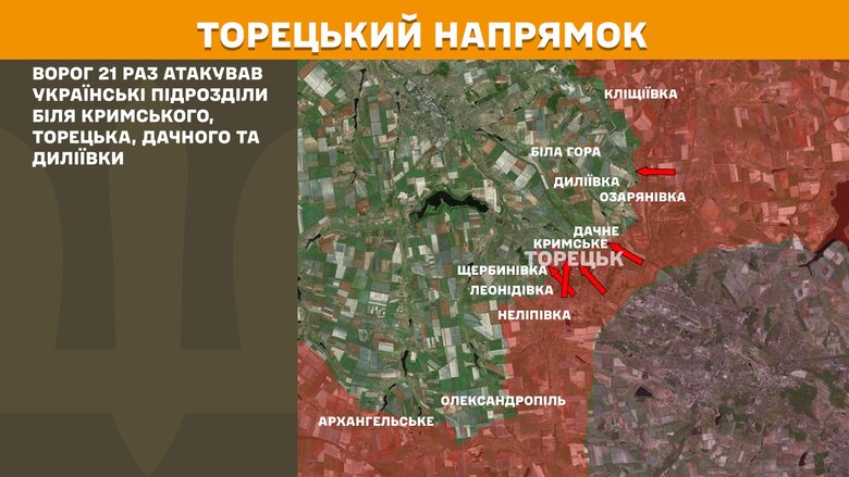 Бойові дії за 19 березня на Торецькому напрямку