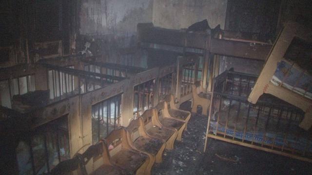 Во Львове сгорело здание детского сада. Пострадавших нет 02