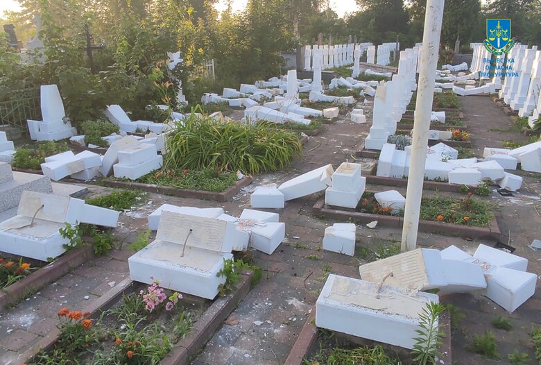 Desecration of Sich Riflemen graves in Stryi