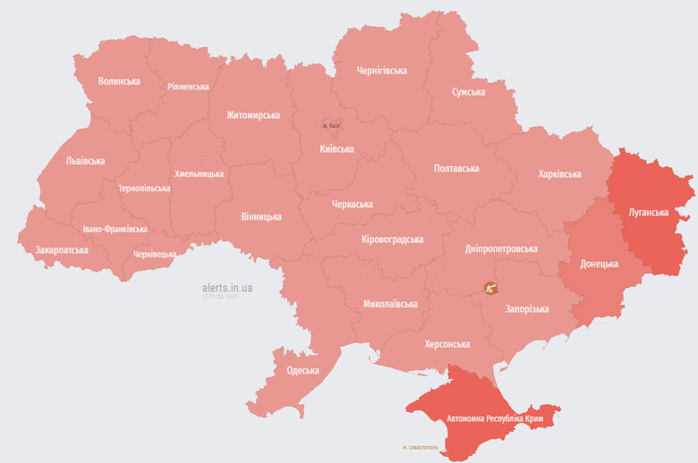По всей Украине объявляли воздушную тревогу. Сообщали о взлете МиГ-31К 02