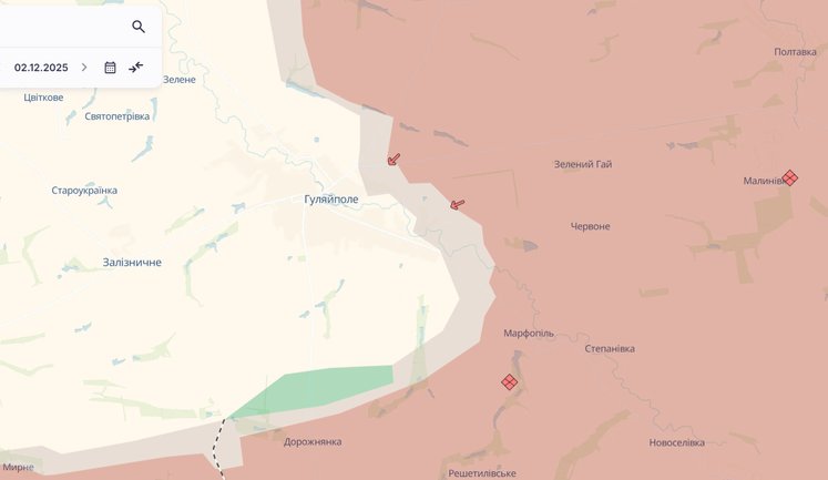 Enemy has advanced in Huliaypole, Myrnohrad and Pokrovsk, - DeepState. MAP