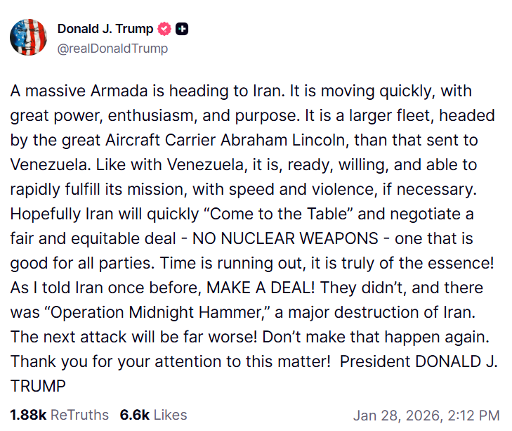 Трамп висунув ультиматум Ірану: що відомо?