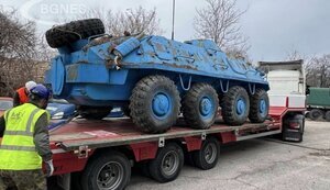 Bulgaria starts delivery of 100 armored personnel carriers promised to Ukraine. PHOTO