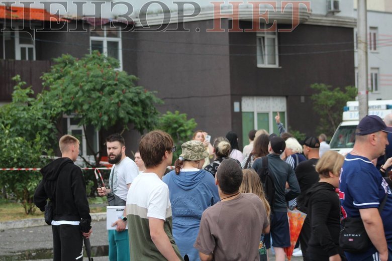 The aftermath of the Russian Federation’s attack on Kyiv on 8 July