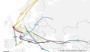 Planes of Russian oligarchs manage to circumvent sanctions and fly over Europe, - Welt. MAP