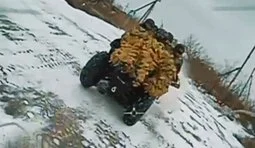 дрон атакує росіян