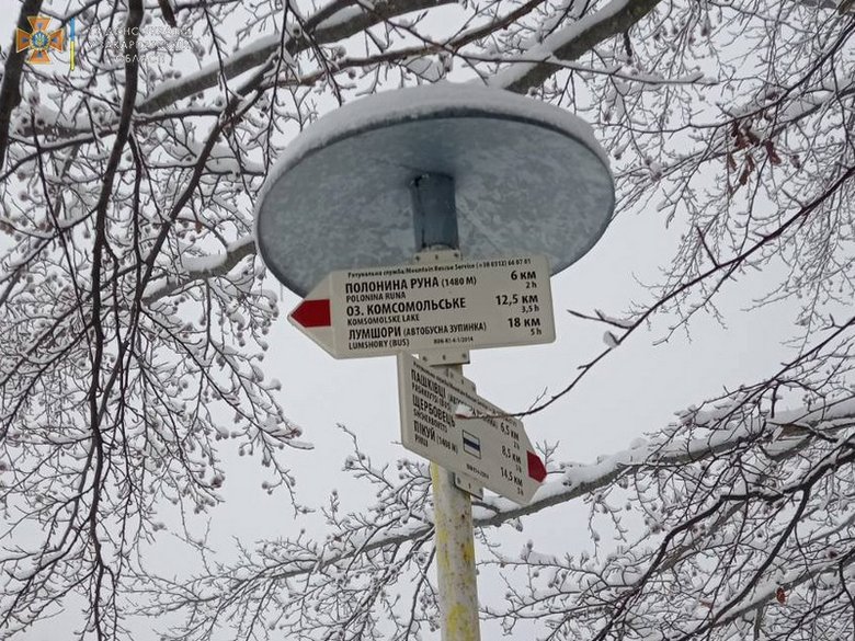 Спасатели, полицейские и волонтеры третьи сутки ищут в Закарпатье мужчину, который катался на снегоходе и заблудился 03