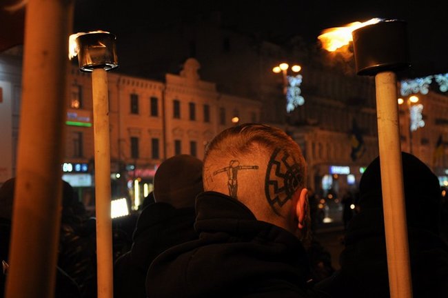 Факельное шествие в честь дня рождения Степана Бандеры прошло в Киеве 35