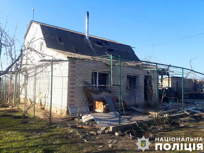 Обстріли приватних будинків на Херсонщині