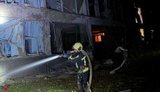 В Киеве повреждено здание вуза в Голосеевском районе: возник пожар. ФОТО