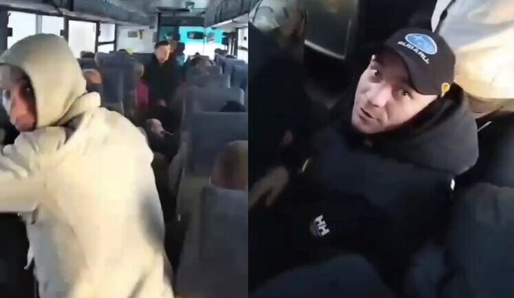 Два автобуса с российскими зэками едут на войну: "Насильно забрали. Пацаны грустят - умирать за Родину никто не хочет. Все в тюрьму хотят - наказание отбывать". ВИДЕО
