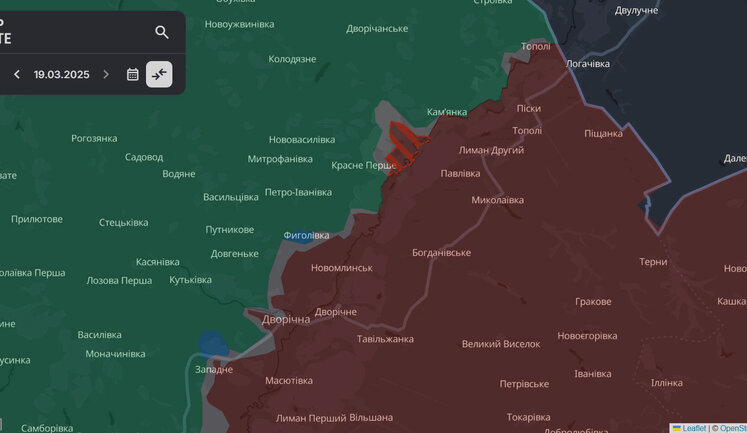 Росіяни мають просування біля Красного Першого та двох населених пунктів на Донеччині, - DeepState. КАРТА