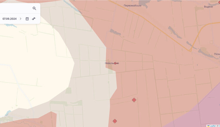 Enemy occupied Nevelske and advanced in Krasnohorivka - DeepState. MAP