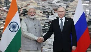 Нарендра Моді та Володимир Путін