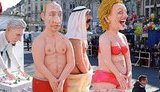 А Путин-то голый! Политическая сатира в Европе. ФОТОрепортаж