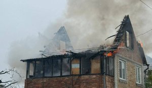 Дронова атака РФ на Київщину: пошкоджено будинок у Вишгородському районі. ФОТО