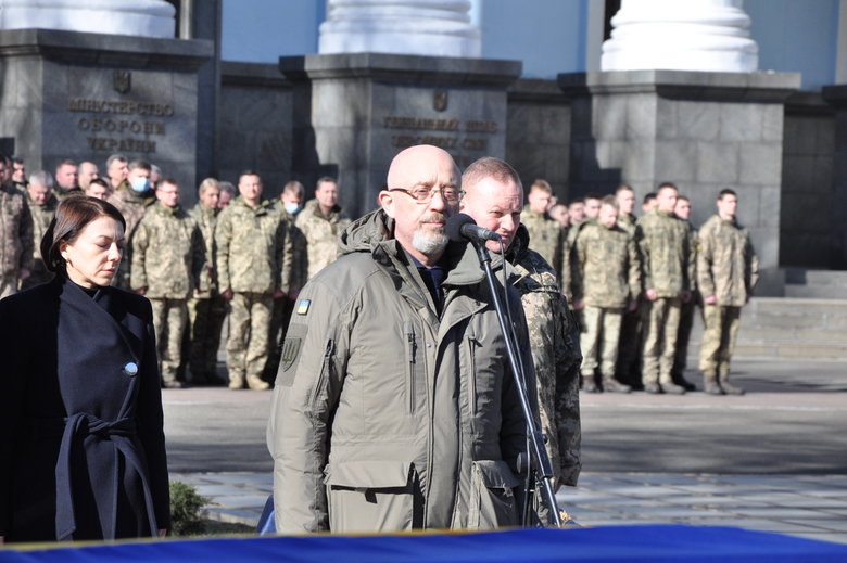 В Києві попрощалися із загиблим внаслідок російського обстрілу розвідником 30-ї ОМБр Антоном Сидоровим 22