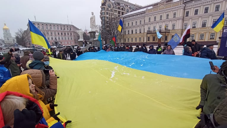 Акция Скажи Путину НЕТ! состоялась на Михайловской площади в Киеве 14