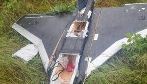 Drone similar to "Gerbera" crashed in Lithuania. It flew in from Belarus. PHOTO