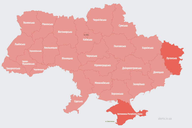 Air alert throughout Ukraine 01