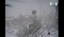 Бойцы 414 бригады ликвидировали оккупанта на обочине дороги