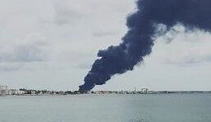 Drone operators of 412th Nemesis Brigade hit Crimea’s largest oil terminal in Feodosia. VIDEO