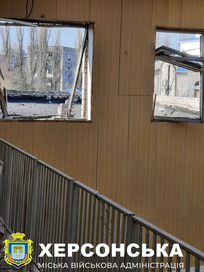 21 марта обстреляли детский сад в Корабельном районе Херсона
