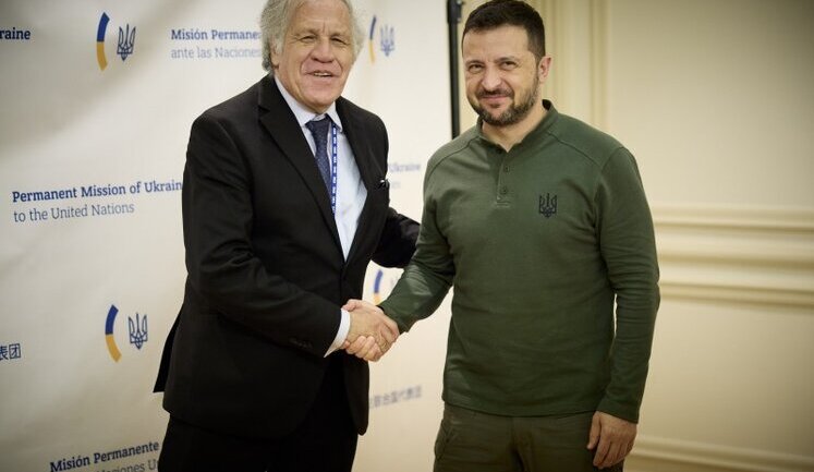 Zelenskyy meets with Organization of American States Secretary General Almagro on sidelines of UN General Assembly. VIDEO