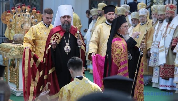 Варфоломій та Епіфаній проводять літургію у Софійському соборі. ВІДЕО+ФОТОрепортаж