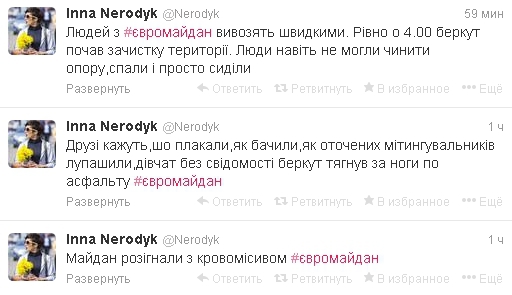 майдан беркут разгон