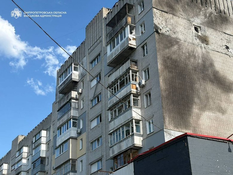 Атака РФ на Дніпро - пошкоджено багатоповерхівки