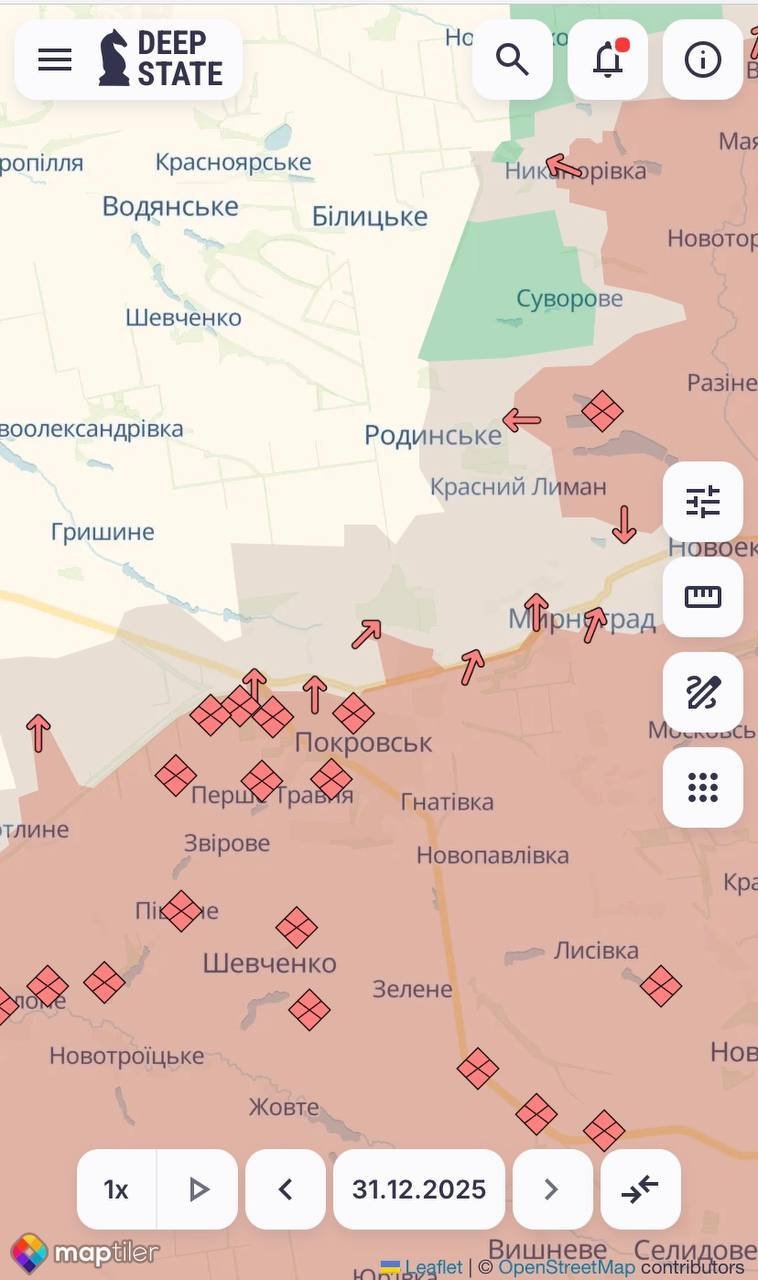 Ворог просунувся у Покровську та на Запоріжжі