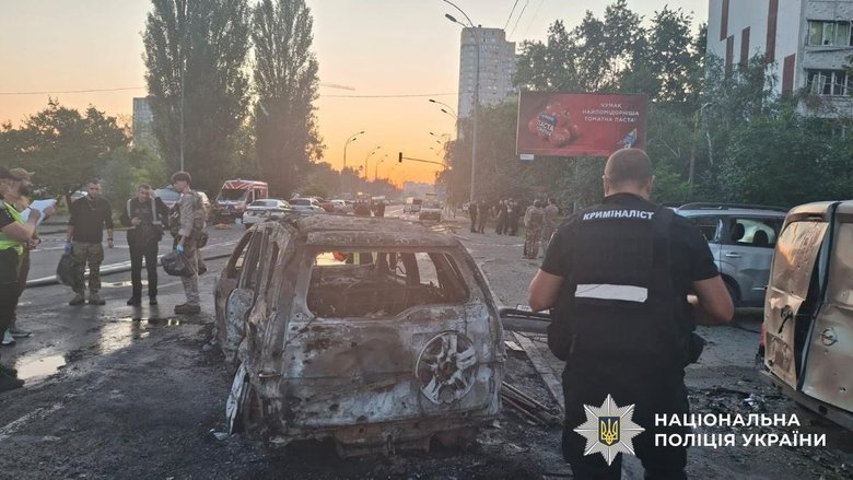 Поліцейський став жертвою балістичної атаки РФ на Київ