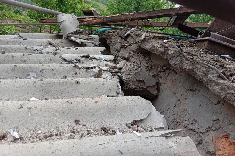 Последствия обстрелов Днепропетровской области