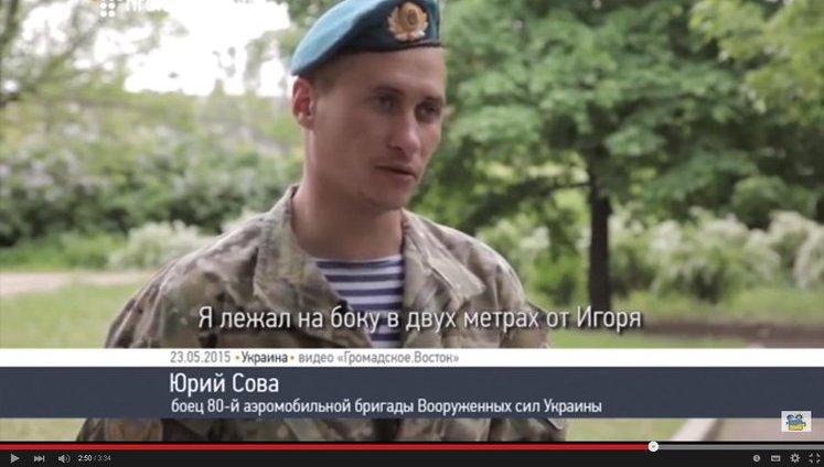 Ukrainian soldier Yurii Sova told how Motorola murdered 'Cyborg' Ihor Branovytskyi