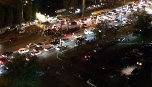 Dozen vehicles involved in terrible car accident in Kyiv. PHOTOS+VIDEO