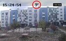 російський дрон атакує будинок у бєлгороді