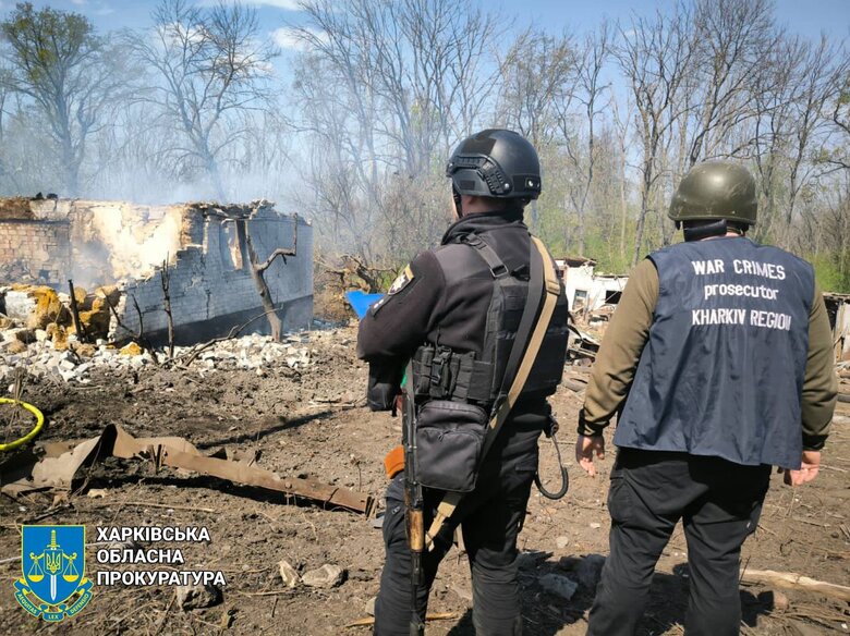 Shelling of Kupiansk on 18 April