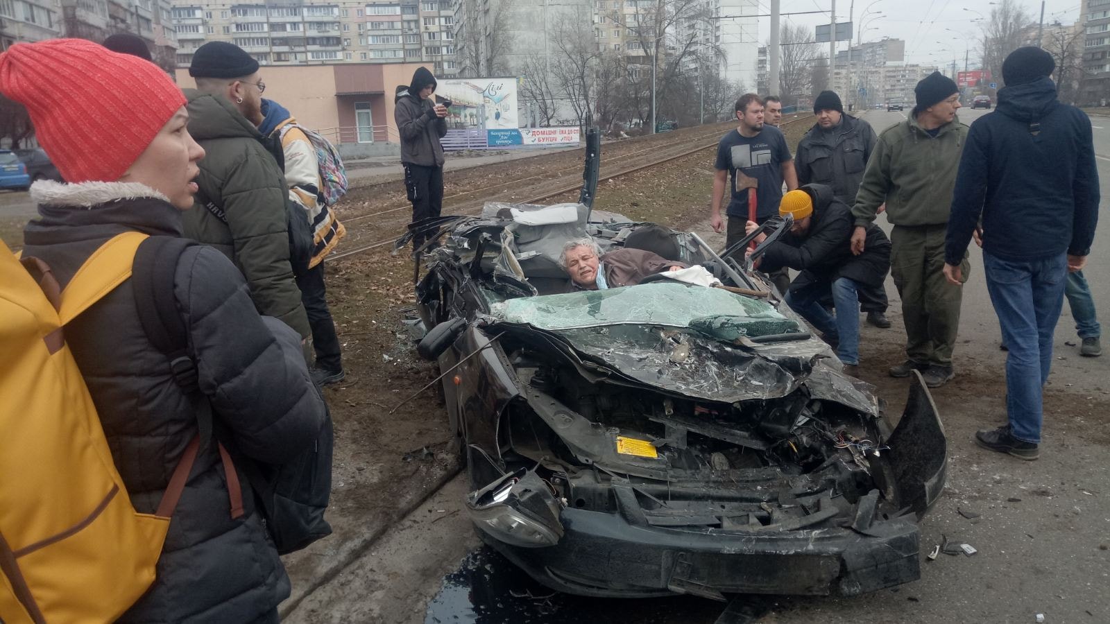 Окупанти переїхали автомобіль: Чоловік вижив | Цензор.НЕТ